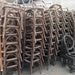 Premium Oak Wood Cross Back Chair Stackable Dining Event Rental Furniture
