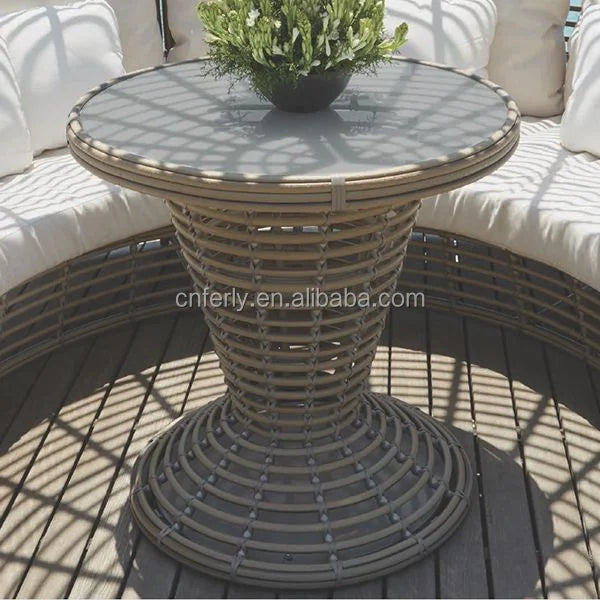 Project-Grade Weatherproof Rattan Outdoor Sunbed With Reinforced Aluminum Frame