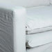 Modern Chile Style White Linen Slipcover Sofa Couch for Living Room Comfort