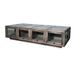 Elegant Glass Top Solid Oak Wood Coffee Table with Storage Drawers