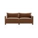 85-inch Modern Velvet Sofa Couch, Wood Design, Leisure Living Room Furniture
