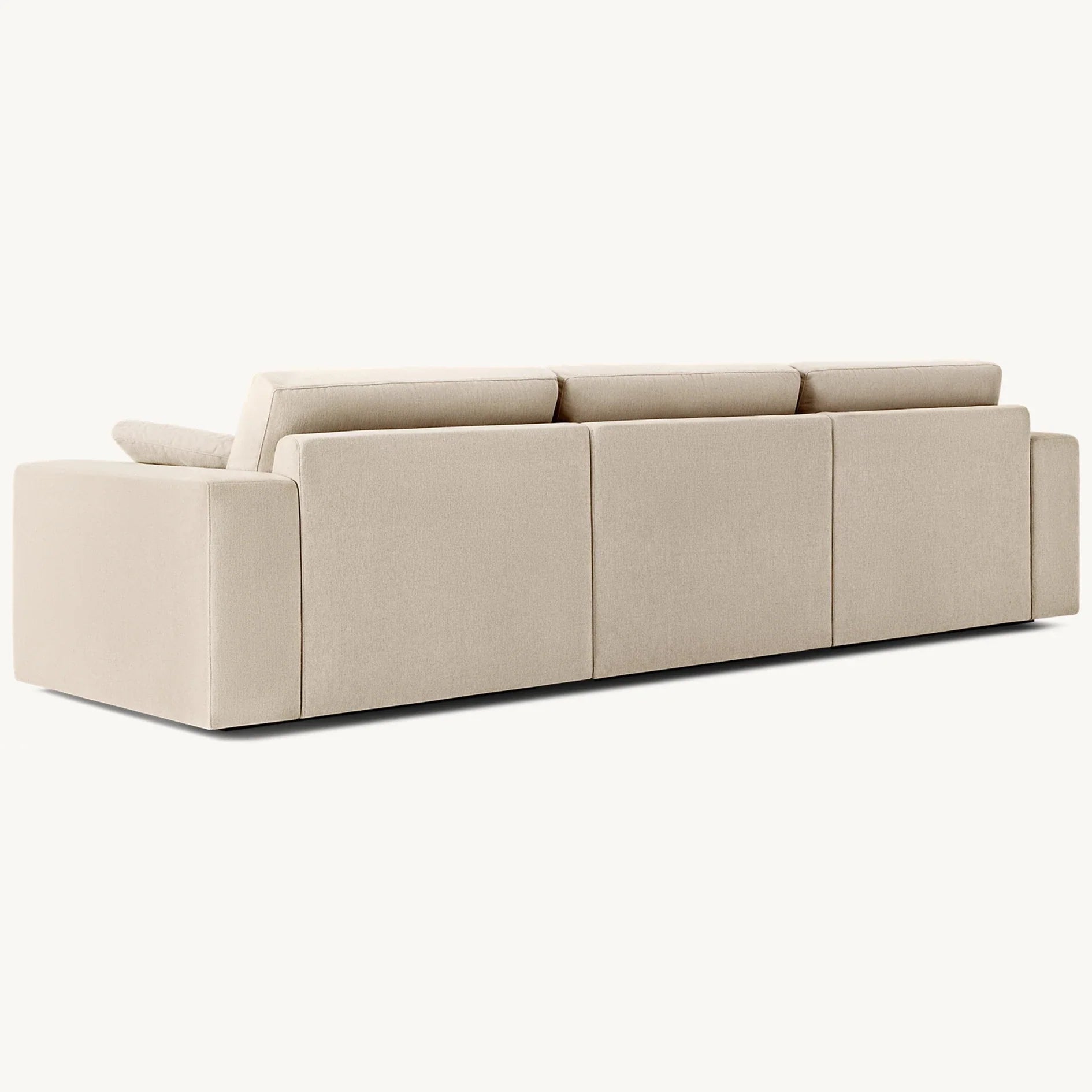 Luxurious Modern Modular Fabric Sofa with Solid Wood Frame and Convertible Bed