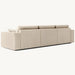 Luxurious Modern Modular Fabric Sofa with Solid Wood Frame and Convertible Bed
