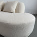 Luxurious White Boucle Upholstered L-Shape Sectional Sofa Chaise for Modern Living