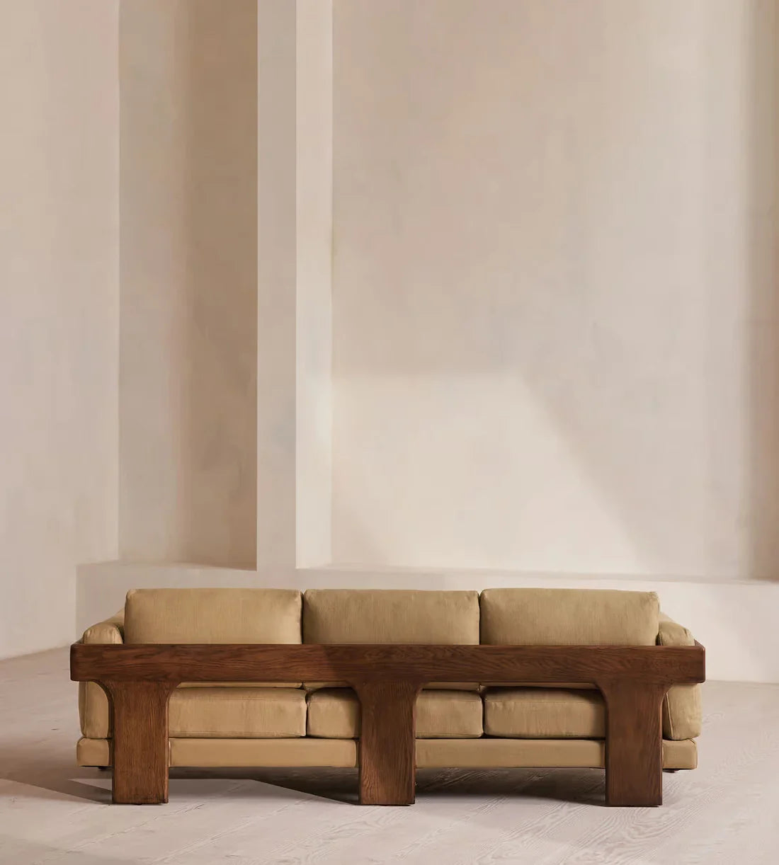 Modern Modular Luxury Three-Seater Sofa for Living Room, Durable Handcrafted Design