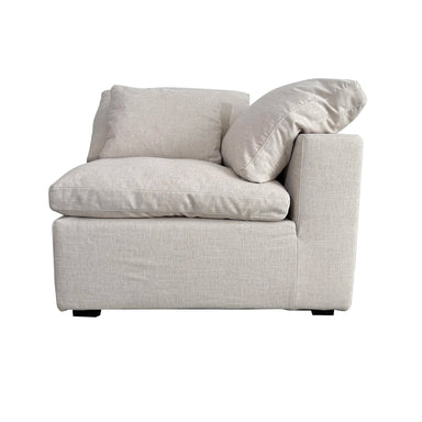 Plush Linen Modular Corner Chair: Modern Living Room Seating Comfort