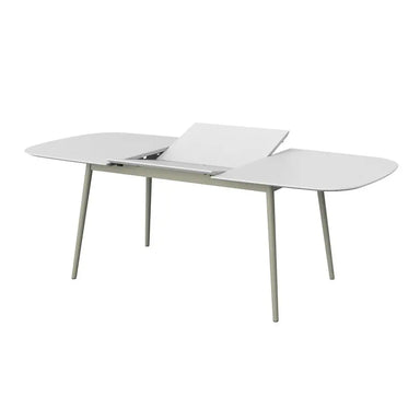 Nordic Modern Luxury White Extendable Oval Dining Table for 12 Seaters