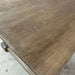 Farmhouse Solid Oak Trestle Dining Table, Carved Legs, Seats 8 Guests