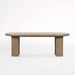 Expansive Solid Oak Oval Expandable Dining Table, Plank Legs, Rounded Edges
