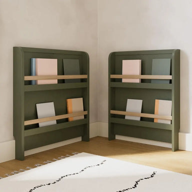 Versatile 4-in-1 Convertible Nursery Crib with Storage Drawer, Toddler Bed, Daybed, Bookshelves