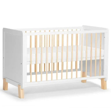 Durable Solid Wood Natural Convertible Baby Crib for Nursery - European Design