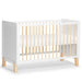Durable Solid Wood Natural Convertible Baby Crib for Nursery - European Design