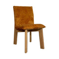 Stylish Oak Wood Velvet Upholstered Armless Dining Chair for Modern Homes
