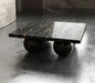 Elegant Waterproof Natural Black Marble Rectangle Coffee Table for Living Room