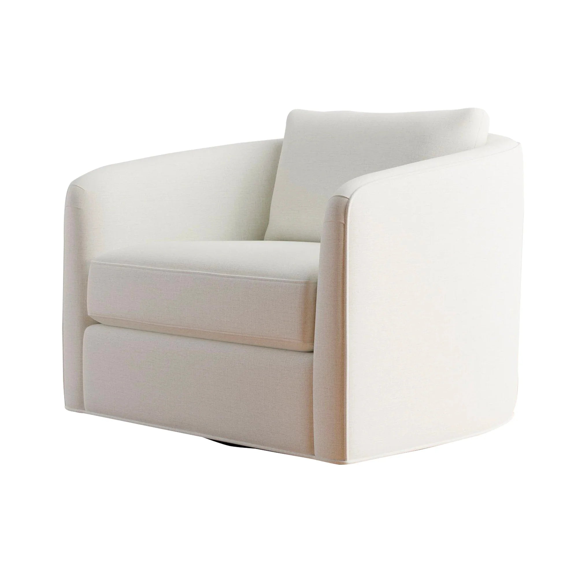 Luxurious Velvet Swivel Armchair: Comfortable Upholstered Modern Living Room Accent