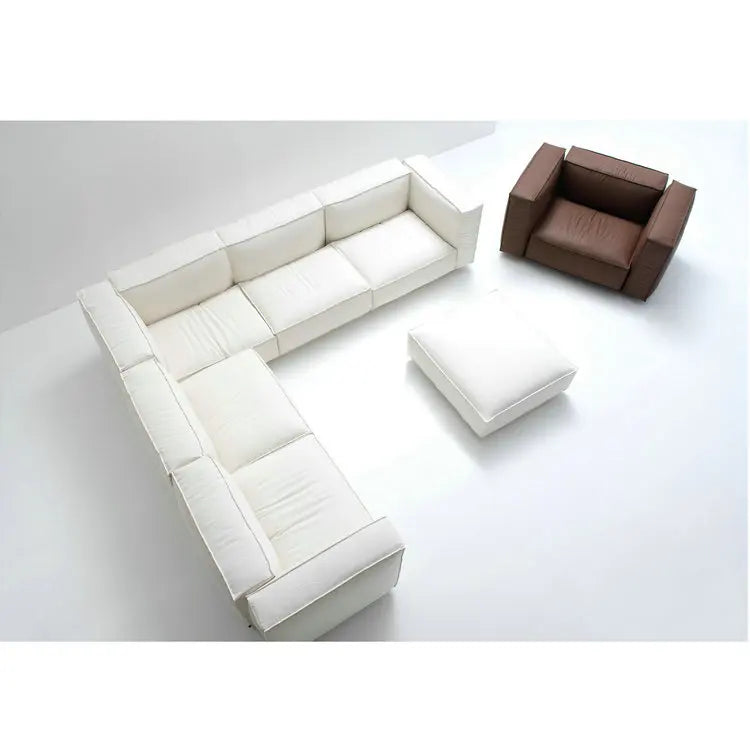 Luxury Custom Square Sectional Modular Fabric Sofa Set for Modern Living Rooms