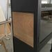 Elegant Black Oak Glass Display Cabinet for Living Room Storage & Decor