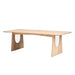 Elegant Solid Oak Wood Rectangular Dining Table for Home & Events
