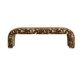 Luxury Farmhouse Velvet Ottoman Bench Wooden Bed End Side Stool