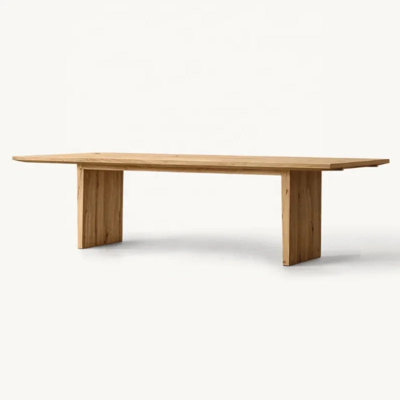 Elegant American Solid Wood Extendable Dining Table for Modern Homes