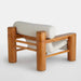 Elegant White Boucle Solid Oak Accent Chair: Modern Leisure Sofa Armchair