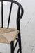Elegant European Wishbone Dining Chair - Solid Oak Frame, Natural Rope Seat