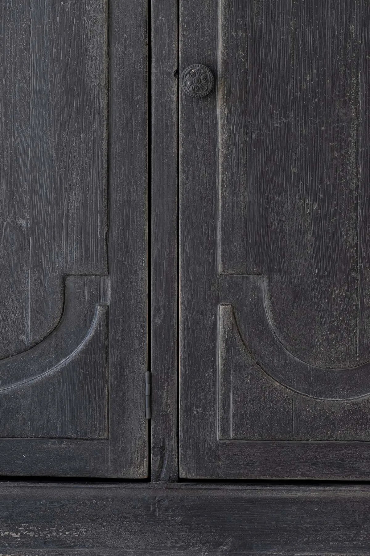 Rustic Recycled Pine Sideboard Cabinet: Antique Storage for Bedroom & Living Room