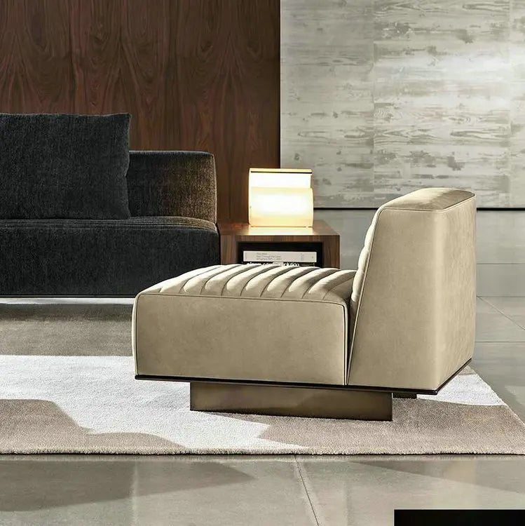 Luxury Modular Fabric Corner Sofa Set, Modern Italian Upholstered Living Room Couch