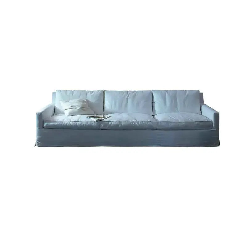 Chic Italian Faux Leather Convertible Sleeper Sofa for Modern Living Rooms