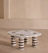 Luxury Italian Minimalist Marble Coffee Table for Modern Living Rooms