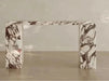 Elegant Calacatta Viola Marble Console Table for Entryway Living Room Decor
