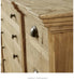 Rustic French Reclaimed Fir Wood Sideboard Cabinet with Multiple Storage Drawers
