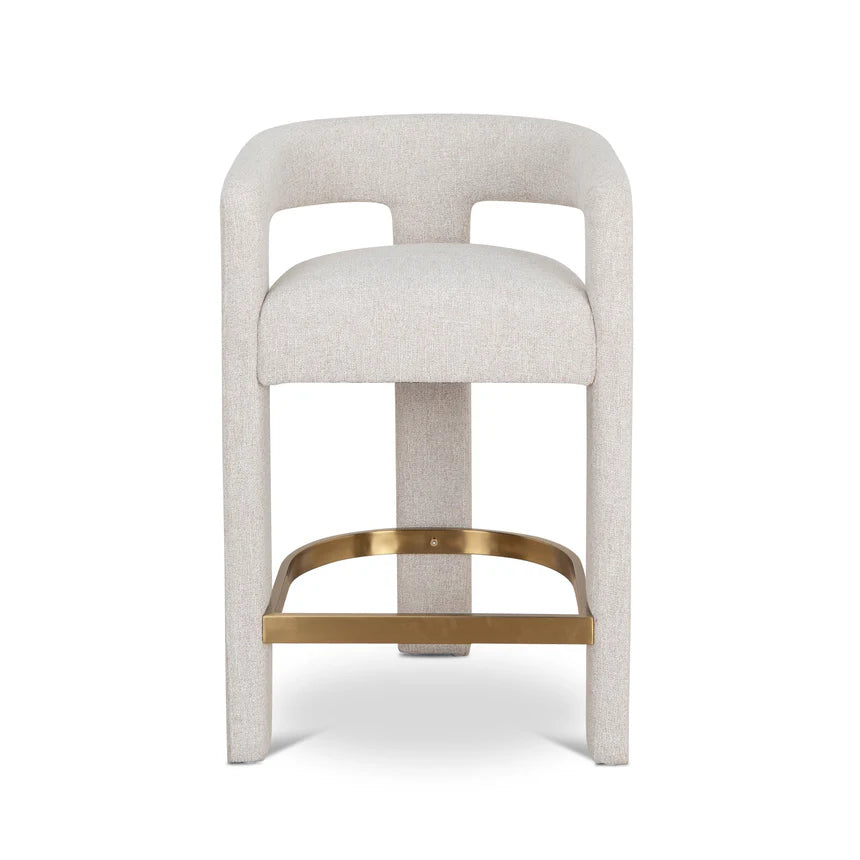 Heizer 65cm Bar Stool - Coastal Beige