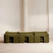 Luxurious Green Velvet Sofa Set: Modern Design, Comfortable Living Room Furniture