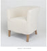 Elegant French Style Linen Dining Chair with Removable Cover, Solid Wood Frame
