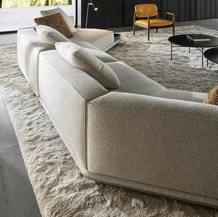 Modern Luxury Fabric Modular Sectional Living Room Sofa Set