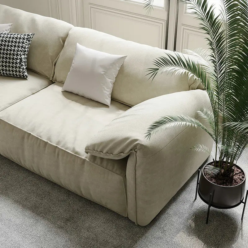 Luxury Italian Modern Deep Seat Living Room Couch Anti-Scratch Fabric Sofa