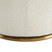 Chic White Boucle Swivel Accent Chair - Modern Upholstered Living Room Armchair