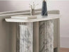 Elegant Calacatta Arabescato Polished Marble Console Table for Luxury Home Decor