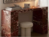 Tostone Elegant French Style Rosso Levanto Natural Marble Console Table for Entryway
