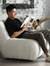 Cozy Cloud Single Sofa Chair Bed Modern Fabric Sleeper for Living Room