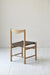 Elegant Solid Oak Wood Dining Chair with Japandi Wabi-Sabi Design and Comfortable Upholstery