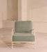 Plush Modern Fabric Single Sofa Armchair with Sturdy Oak Legs for Living Room