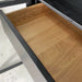 Elegant Solid Oak Black Glass Display Cabinet & Bookcase, Living Room