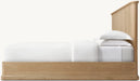 Luxury Modern American Style Solid Wood Platform Panel Bed for Bedrooms