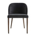 Luxury Italian Grey Velvet Dining Chair with Solid Oak Wood Frame