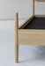 Wabi-Sabi Oak Queen Bed: Modern Geometric Design, Classic Vintage Bedroom Furniture