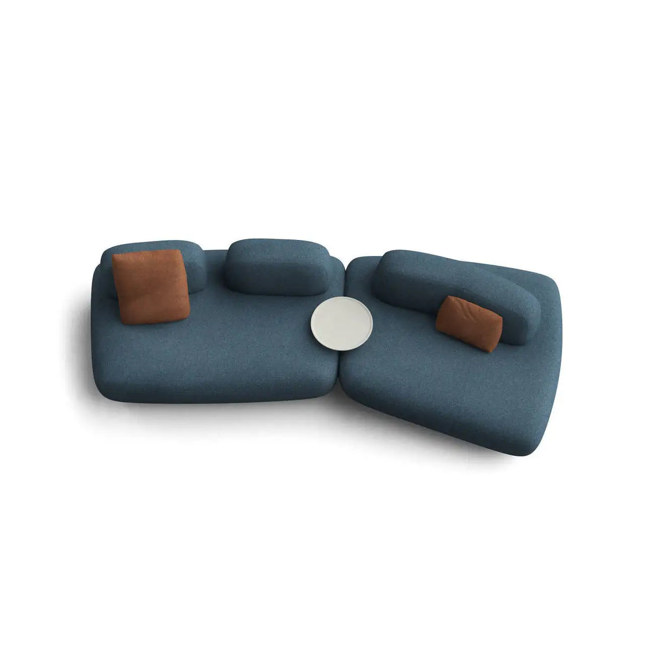 Luxury Italian Design Fabric Modular Sectional Sofa for Modern Living Rooms