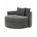 Luxurious Round Velvet Accent Sofa Chair for Living Room Events Weddings