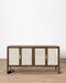 Stylish Oak & Cane Living Room Buffet Cabinet Storage Sideboard